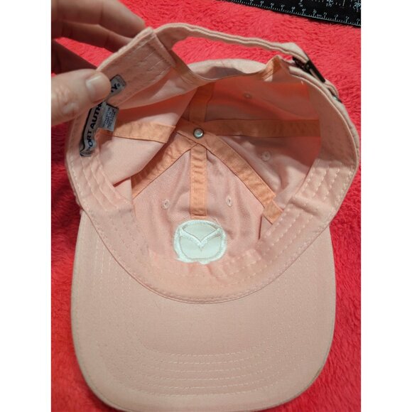 Port Authority Women's Pink Mazda Hat Cap Hat Adjustable 100% Cotton - Picture 4 of 7